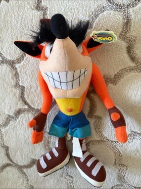 2001 Crash Bandicoot Plush
Stuffed Doll 16" Toy network With
TAG !!!